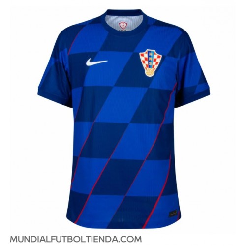 Camiseta Croacia Segunda Equipación Replica Eurocopa 2024 mangas cortas